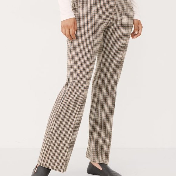 Plaid pants in brown tones by Part two Copenhagen - Picture 2 of 2